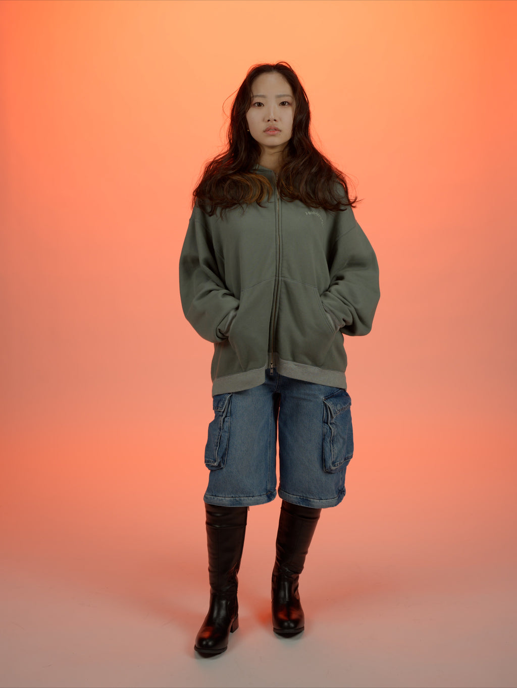 ＜BC#26611＞ Garment Dyed 11oz Sweat Zip Hoodie
