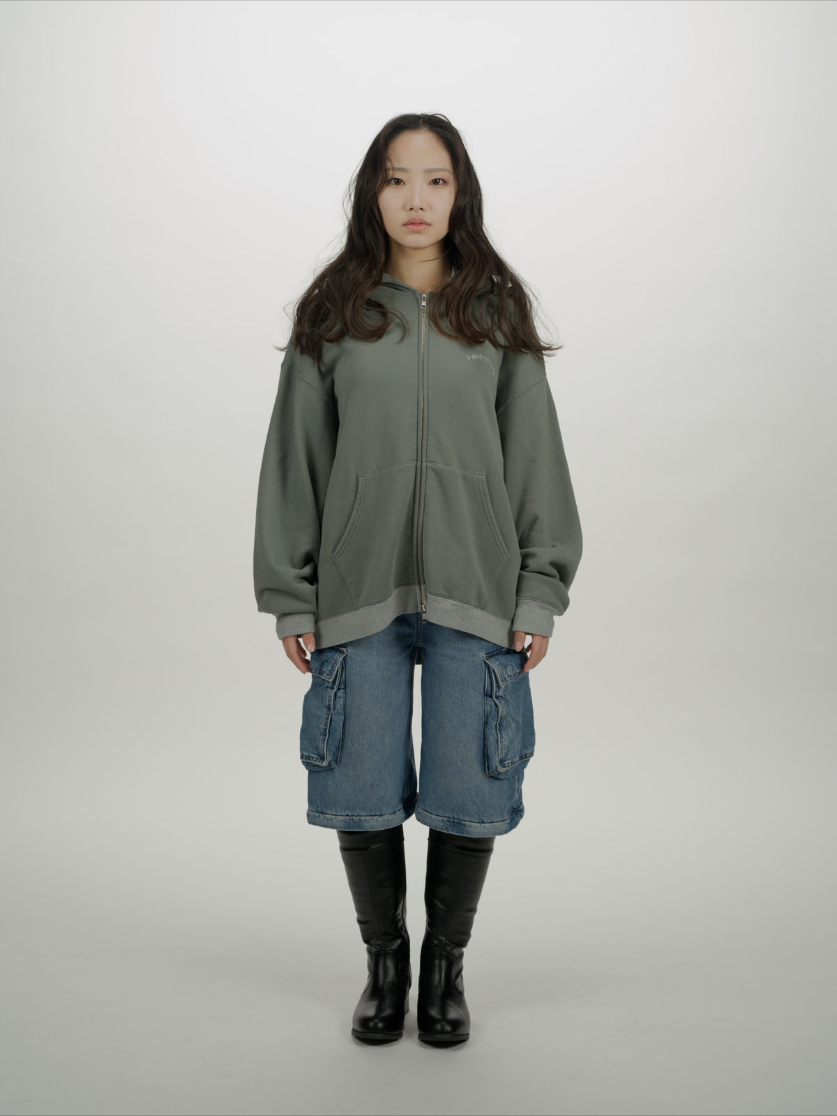 ＜BC#26611＞ Garment Dyed 11oz Sweat Zip Hoodie