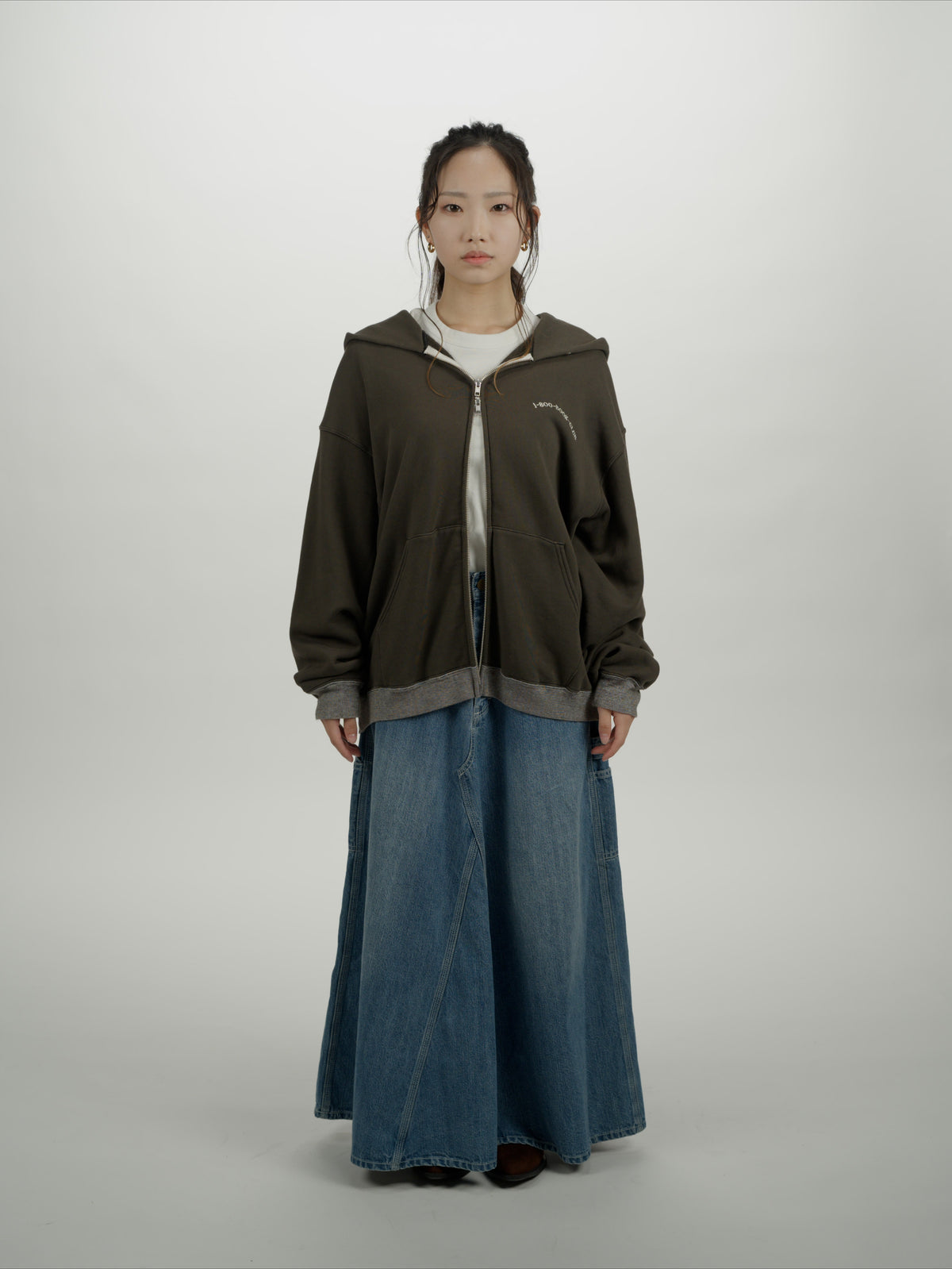 ＜BC#26611＞ Garment Dyed 11oz Sweat Zip Hoodie