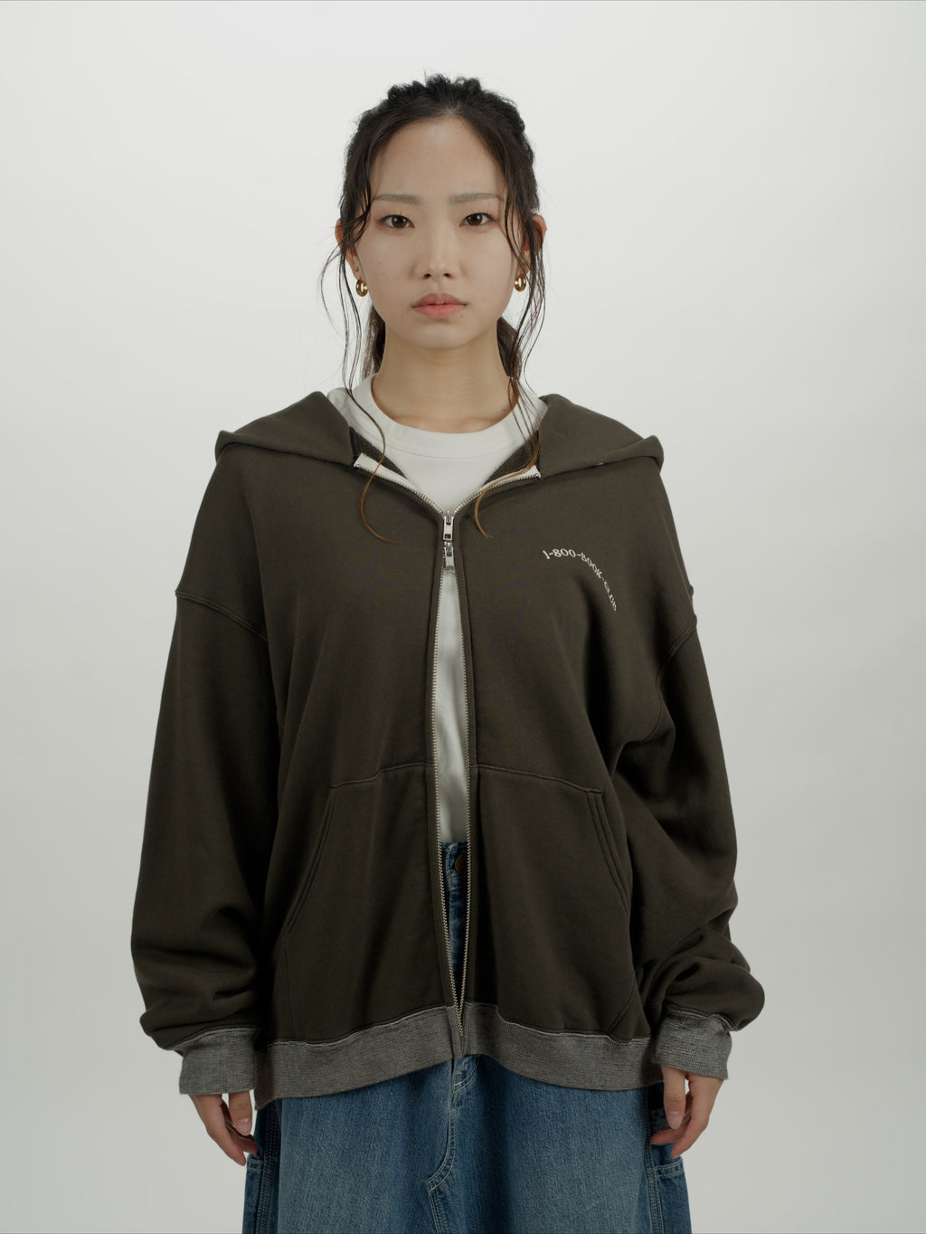＜BC#26611＞ Garment Dyed 11oz Sweat Zip Hoodie