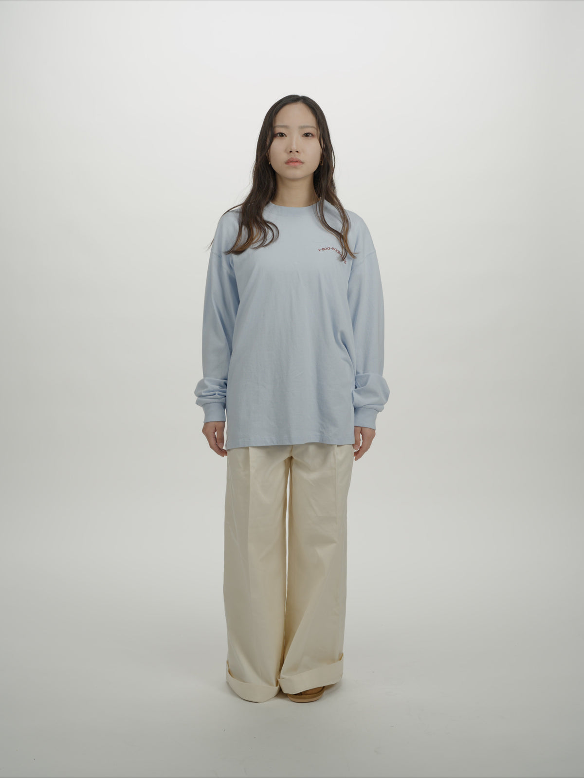 ＜BC#26616＞ 7oz Cotton Jersey Tube L/S Shirt -BOOK CLUB Logo-