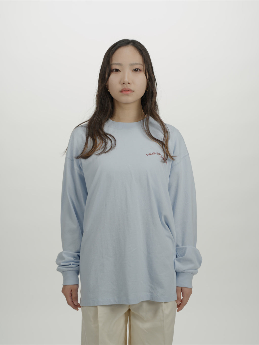 ＜BC#26616＞ 7oz Cotton Jersey Tube L/S Shirt -BOOK CLUB Logo-