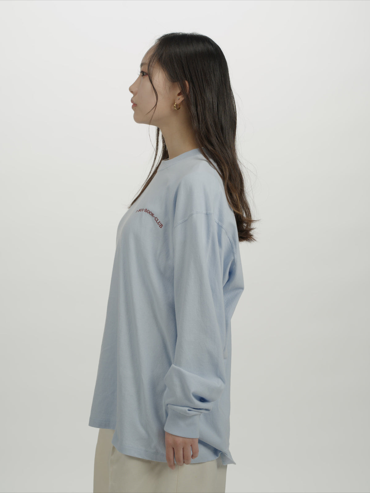 ＜BC#26616＞ 7oz Cotton Jersey Tube L/S Shirt -BOOK CLUB Logo-