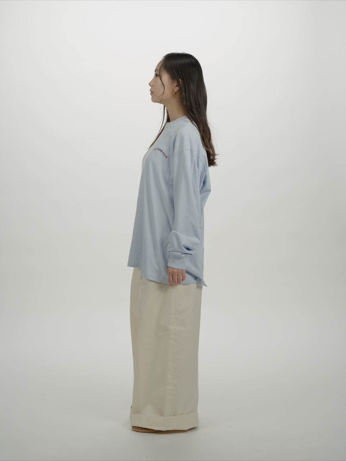 ＜BC#26616＞ 7oz Cotton Jersey Tube L/S Shirt -BOOK CLUB Logo-