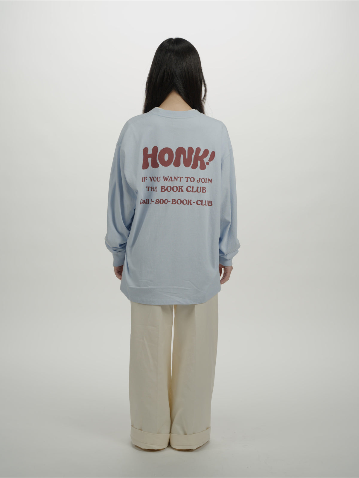 ＜BC#26616＞ 7oz Cotton Jersey Tube L/S Shirt -BOOK CLUB Logo-