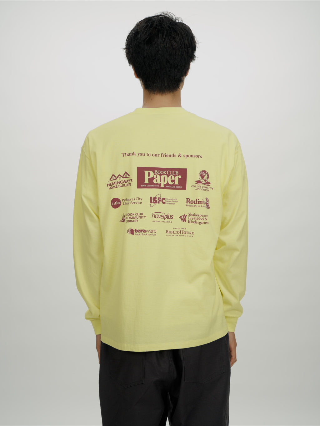 ＜BC#26618＞ 7oz Cotton Jersey Tube L/S Shirt -Friends & Sponsor Logo-