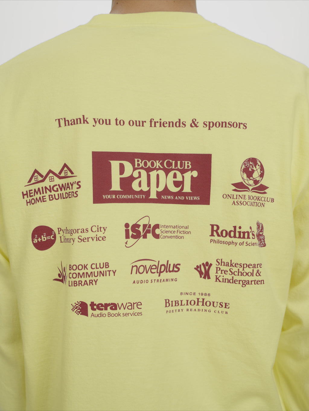 ＜BC#26618＞ 7oz Cotton Jersey Tube L/S Shirt -Friends & Sponsor Logo-