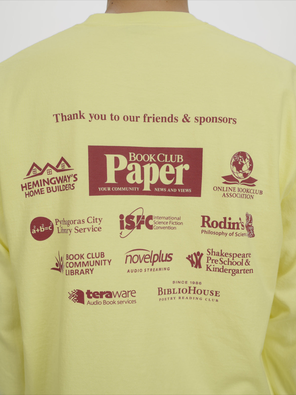 ＜BC#26618＞ 7oz Cotton Jersey Tube L/S Shirt -Friends & Sponsor Logo-