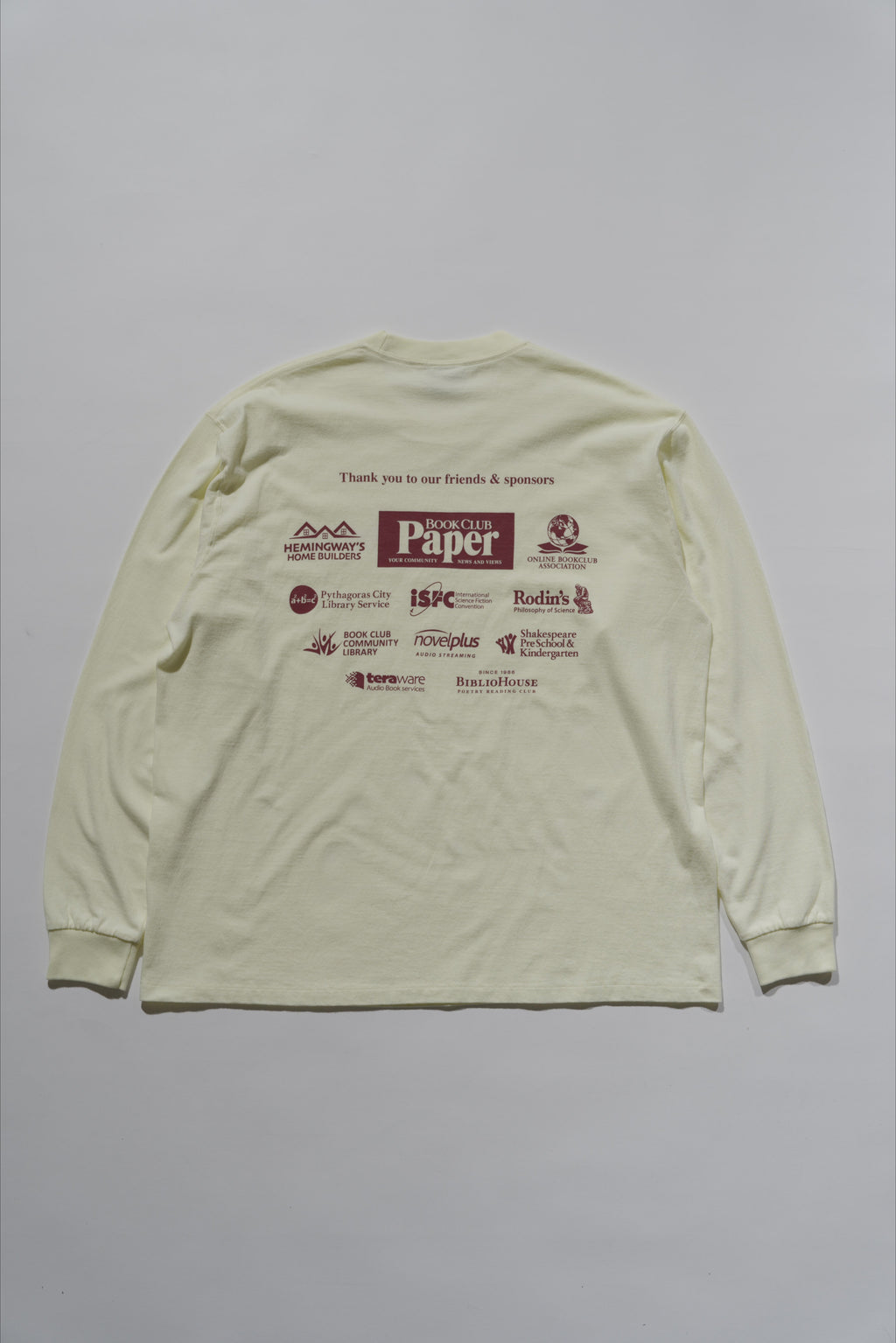 ＜BC#26618＞ 7oz Cotton Jersey Tube L/S Shirt -Friends & Sponsor Logo-