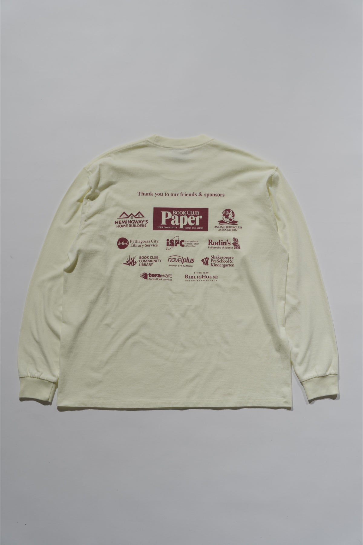 ＜BC#26618＞ 7oz Cotton Jersey Tube L/S Shirt -Friends & Sponsor Logo-
