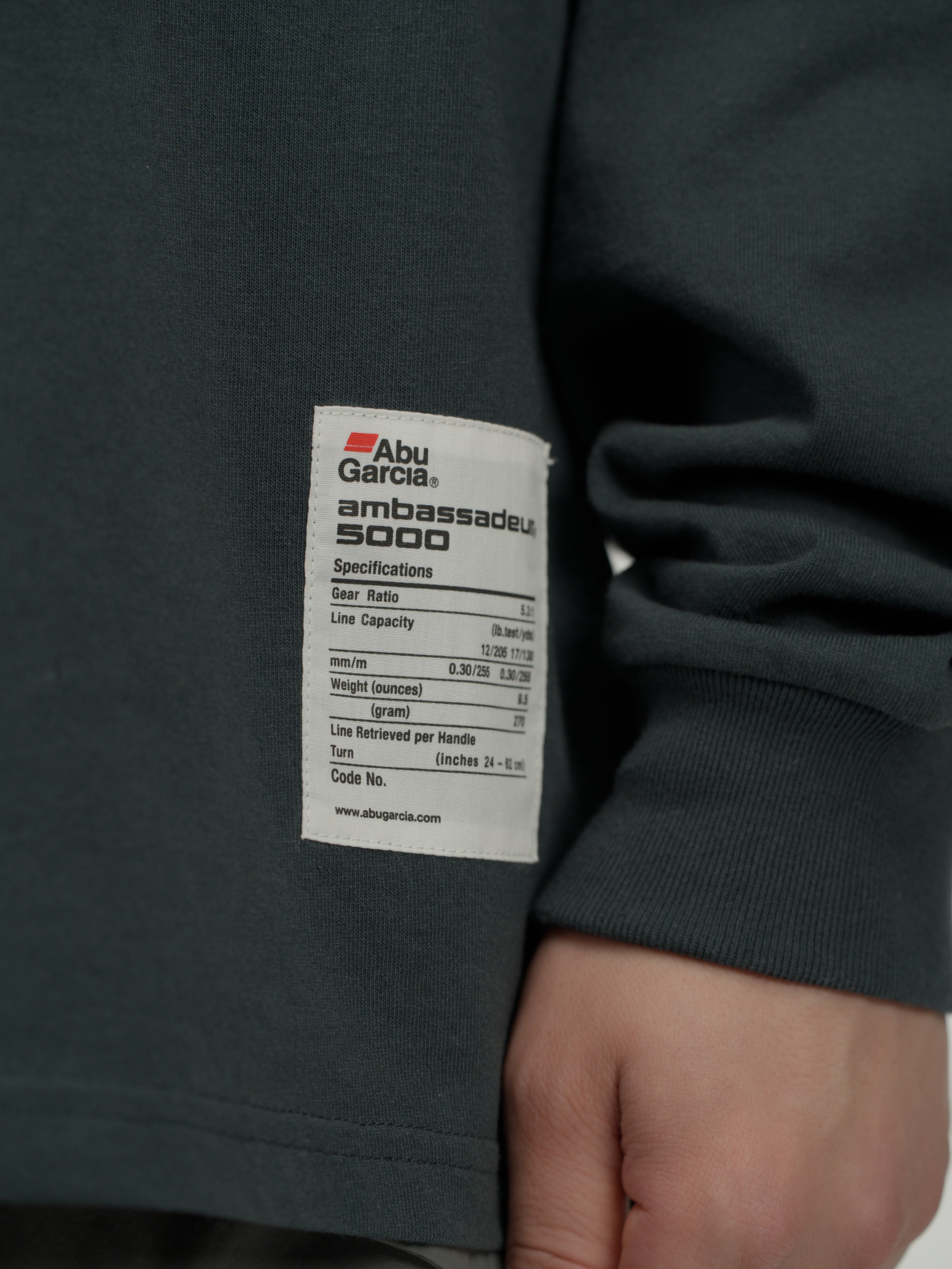 ＜AGC#26719＞7.5oz O.E. Cotton 'Abu Garcia' Logo T