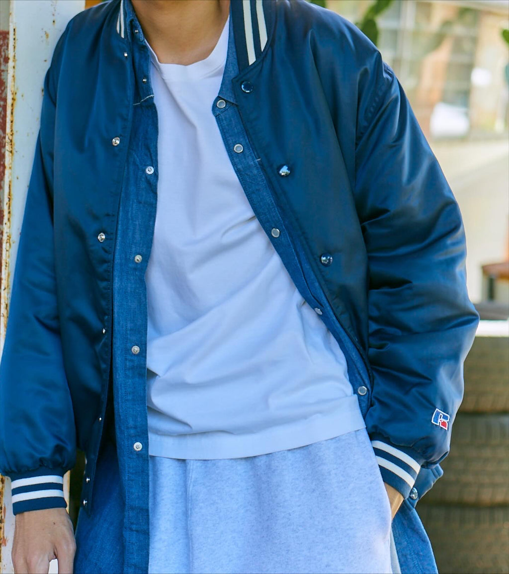 ＜RJ-23008＞Nylon Varsity Light Jacket