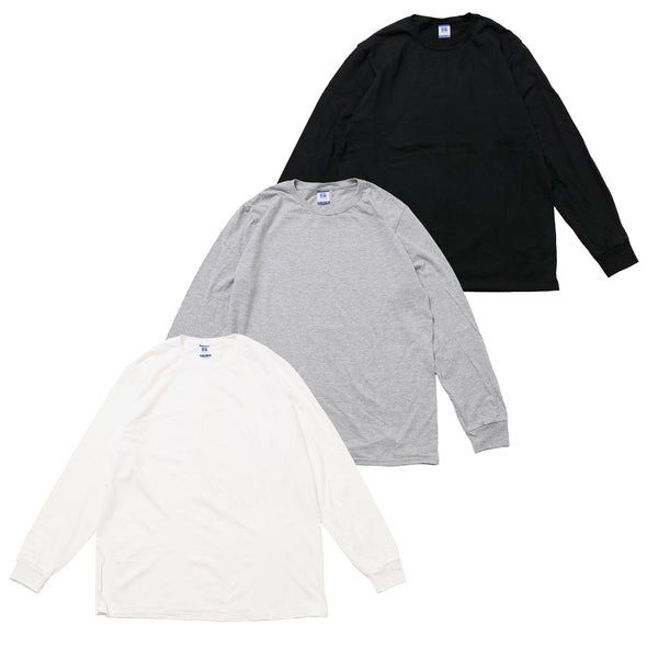 -STANDARD ESSENTIALS-   US Cotton Classic Long Sleeve T-SH＜600LSR＞RUSSELL ATHLETIC