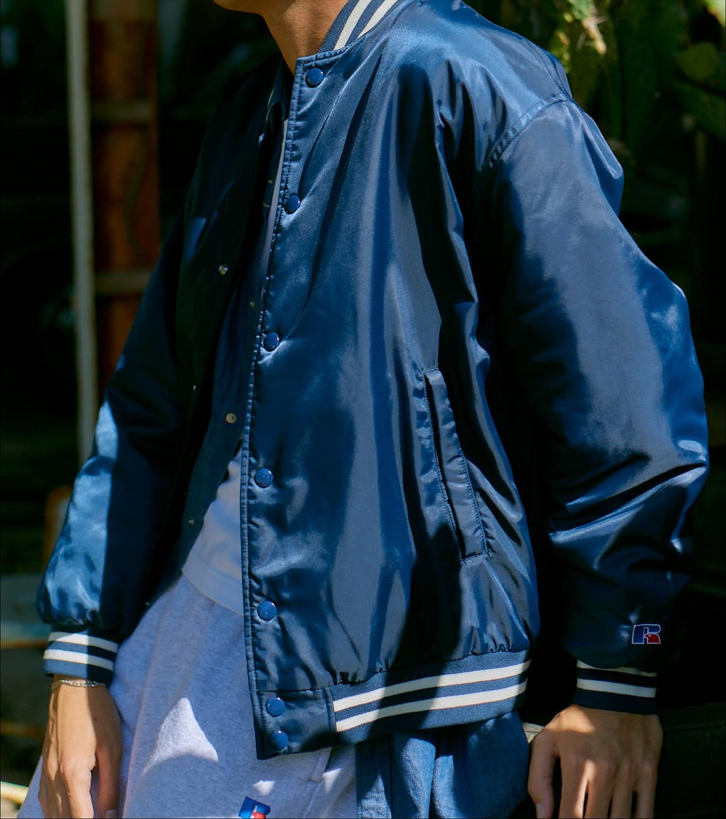 ＜RJ-23008＞Nylon Varsity Light Jacket