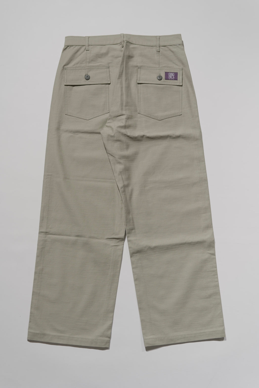 ＜GHI#26552＞ Back Satin Fatigue Pants 'BAGGY'
