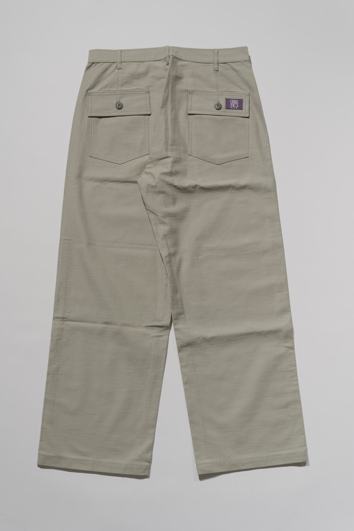 ＜GHI#26552＞ Back Satin Fatigue Pants 'BAGGY'