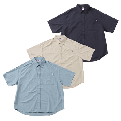- Online limited -️Nylon Tussah Light Weight Shirt SET UP〈RC-24325EC〉 Russell Athletic