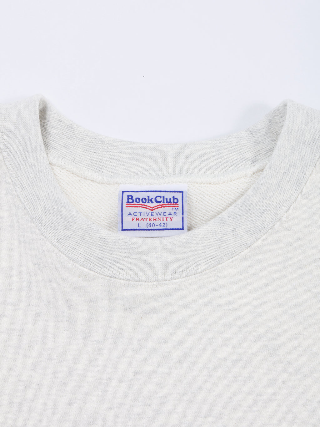 ＜BC#26001＞Heavy Oz Cotton Sweat Crew Shirt -BOOK CLUB Logo Emb-