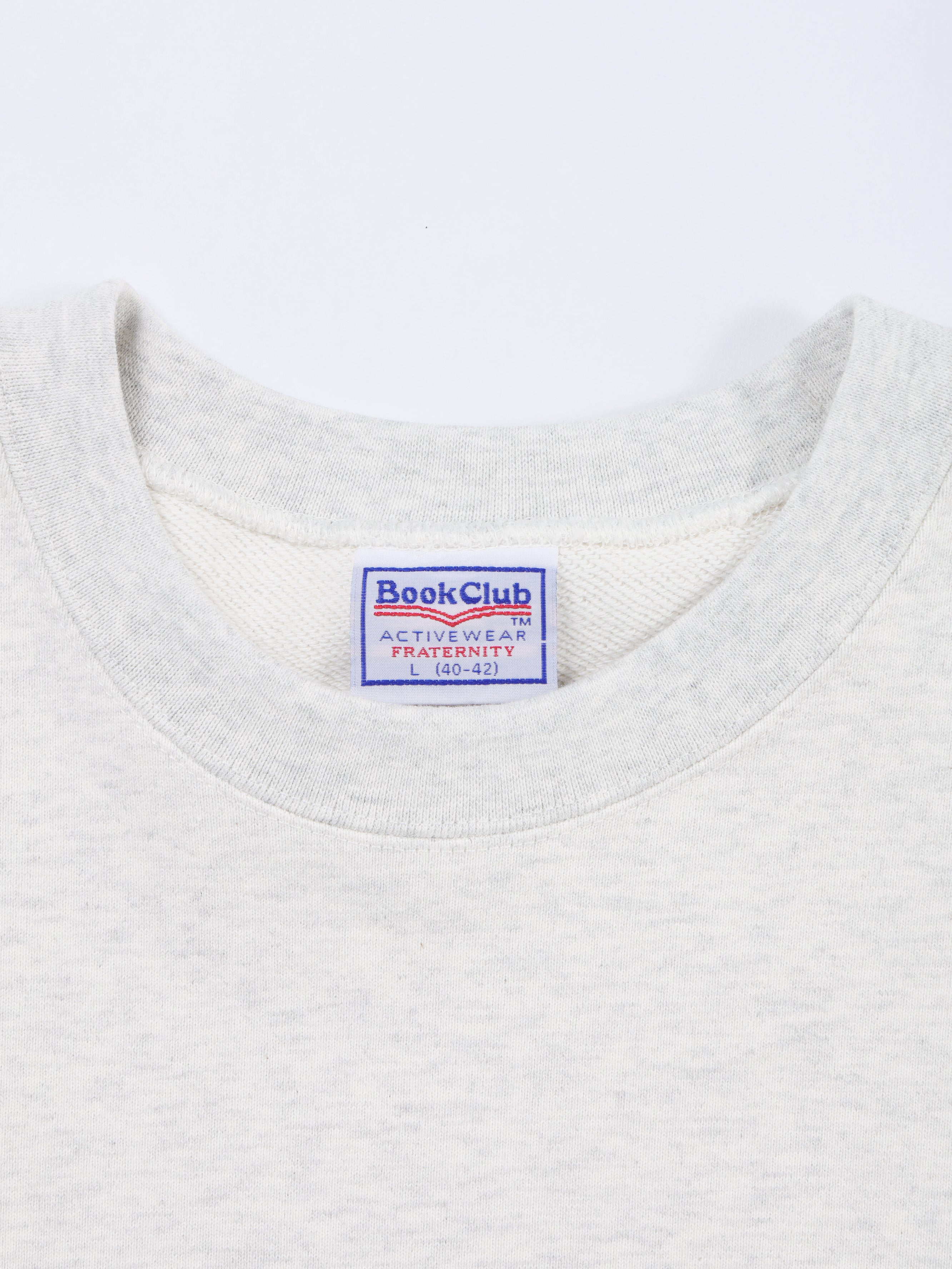 ＜BC#26001＞Heavy Oz Cotton Sweat Crew Shirt -BOOK CLUB Logo Emb-