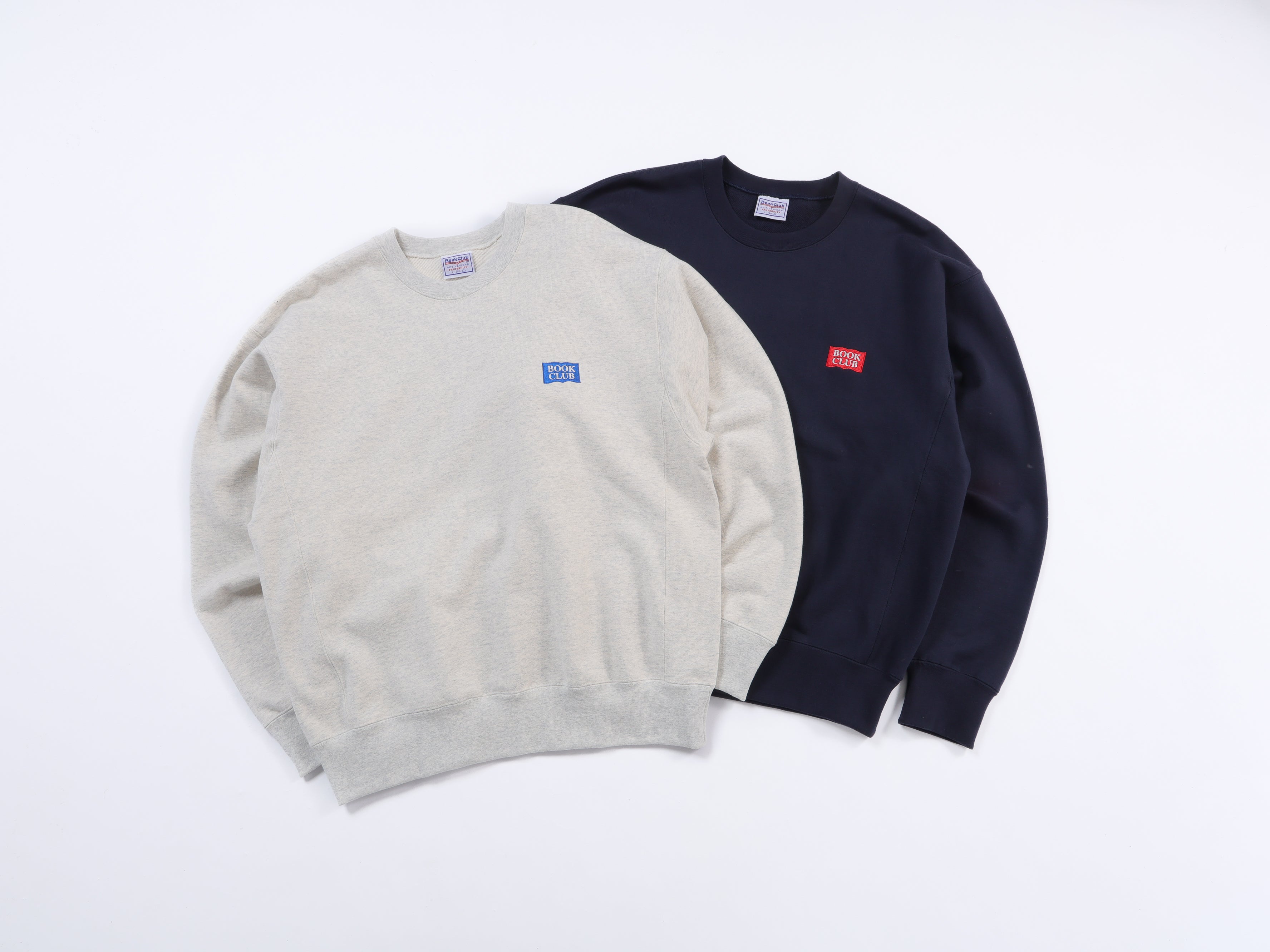 ＜BC#26001＞Heavy Oz Cotton Sweat Crew Shirt -BOOK CLUB Logo Emb-