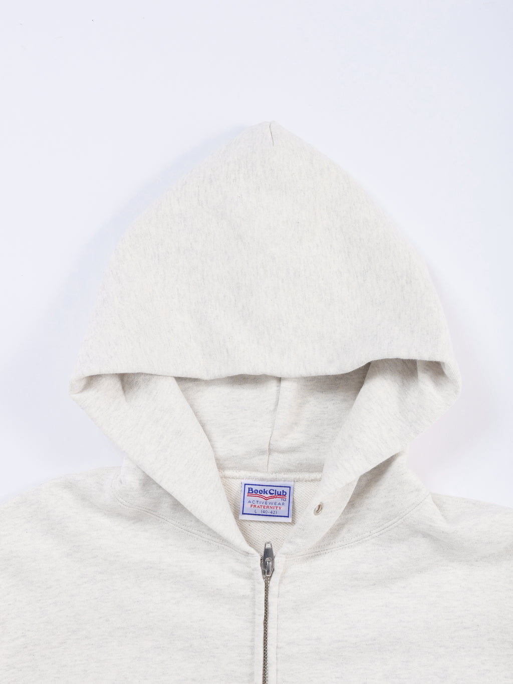 ＜BC#26002＞Heavy Oz Cotton Sweat Zip up Hoodie -BOOK CLUB Logo Emb-