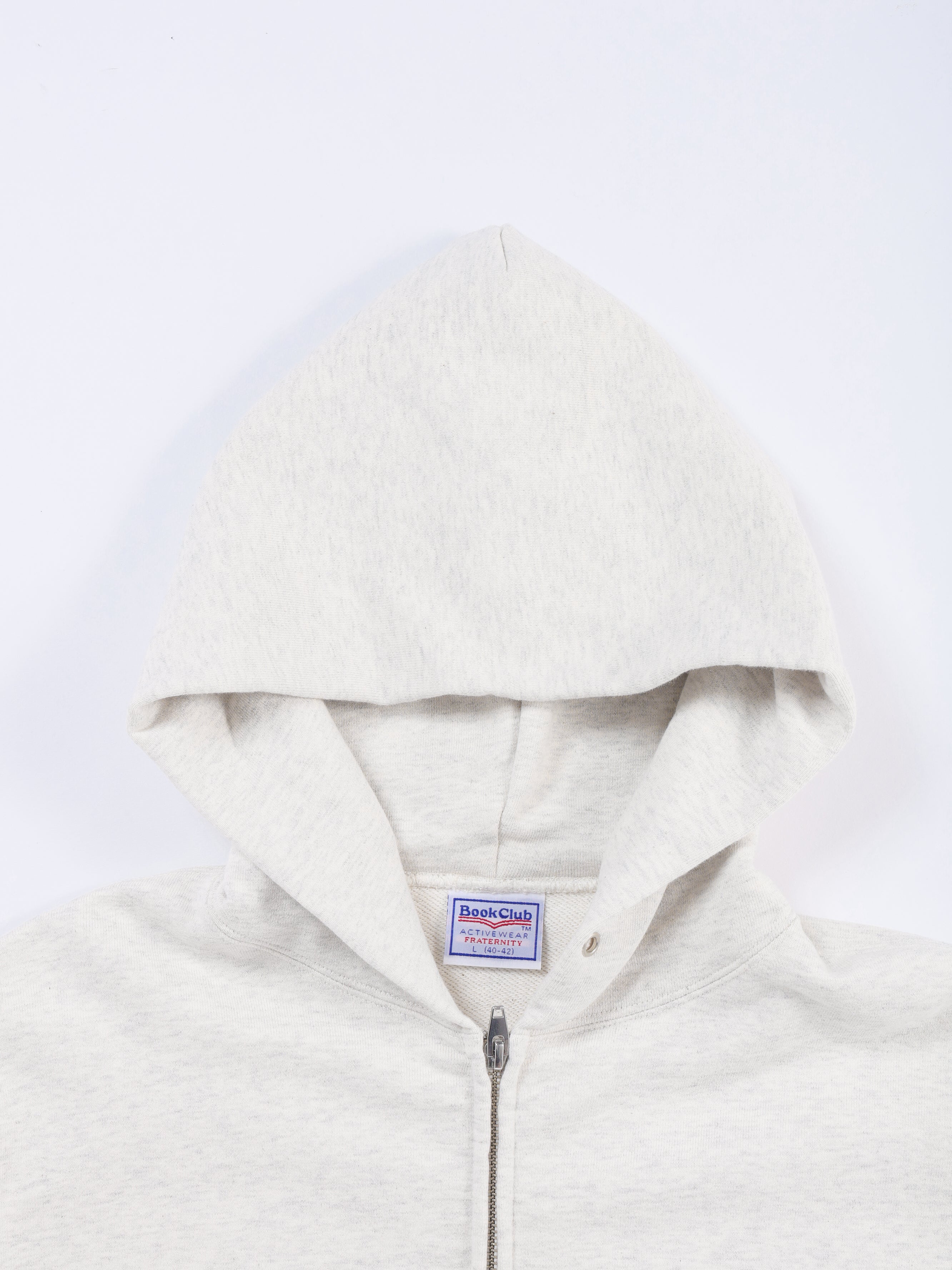 ＜BC#26002＞Heavy Oz Cotton Sweat Zip up Hoodie -BOOK CLUB Logo Emb-