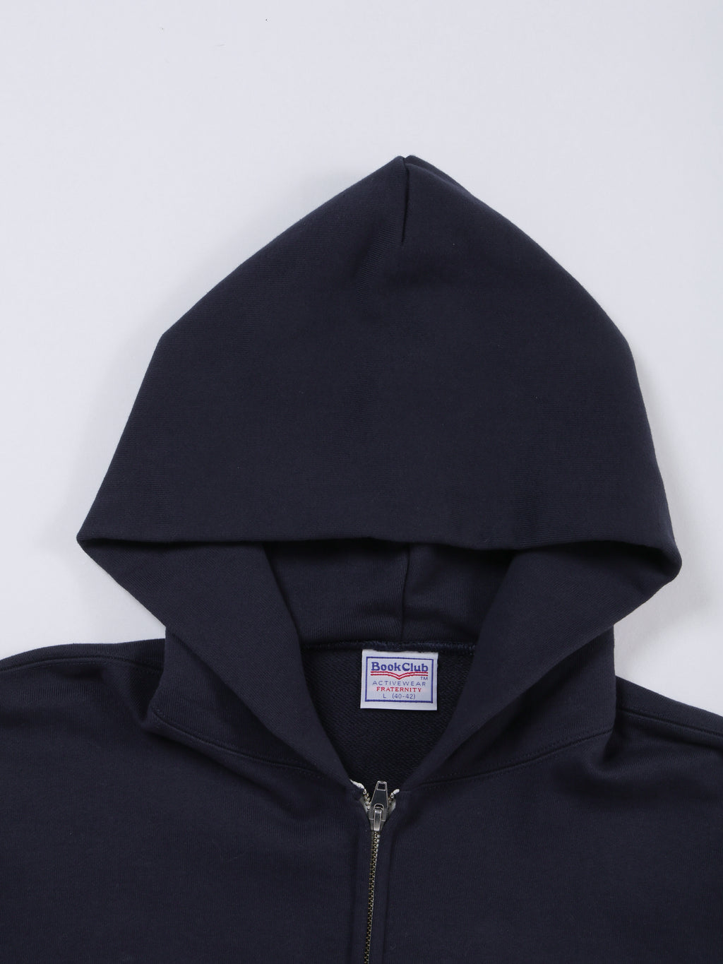 ＜BC#26002＞Heavy Oz Cotton Sweat Zip up Hoodie -BOOK CLUB Logo Emb-
