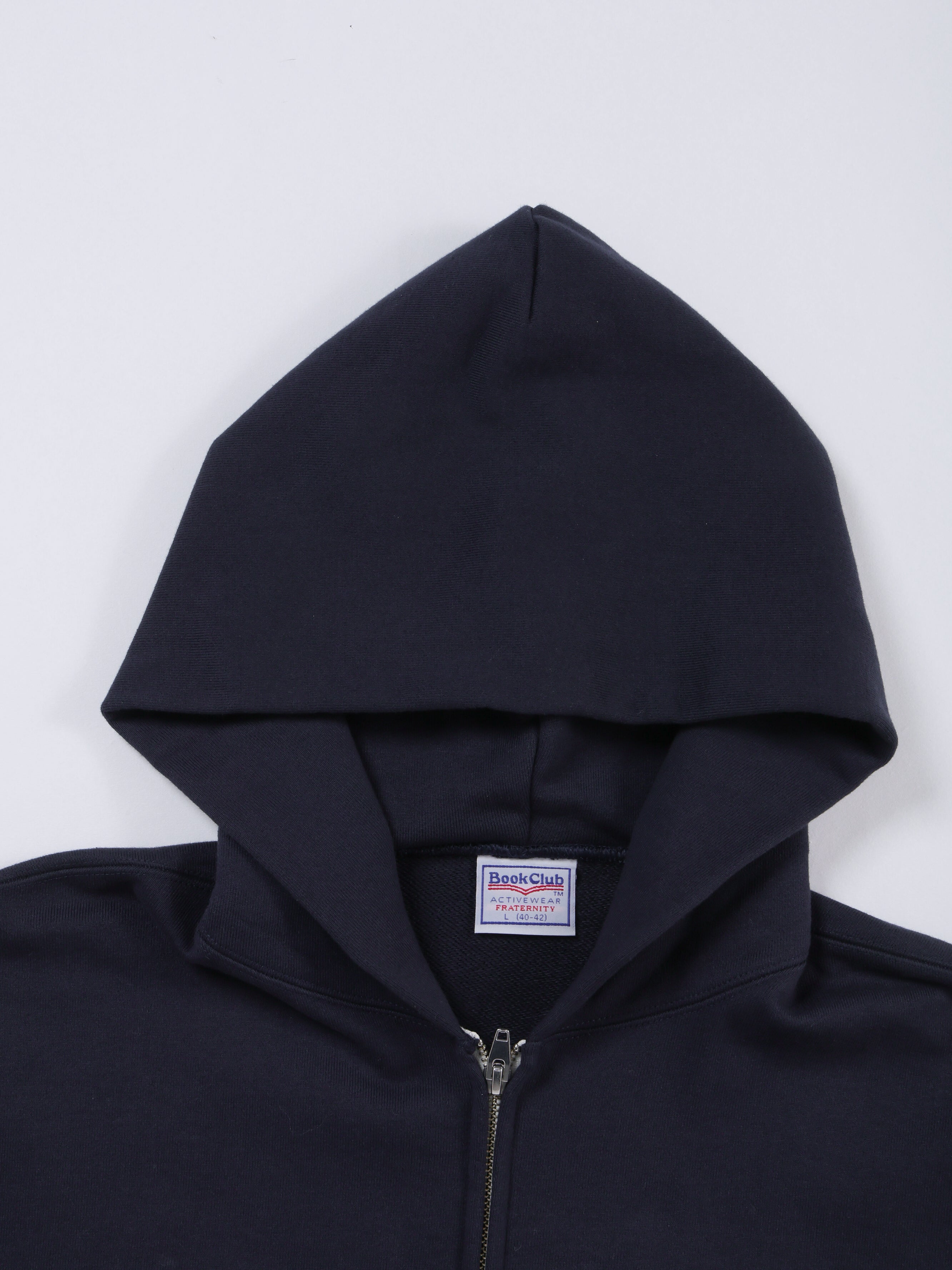 ＜BC#26002＞Heavy Oz Cotton Sweat Zip up Hoodie -BOOK CLUB Logo Emb-