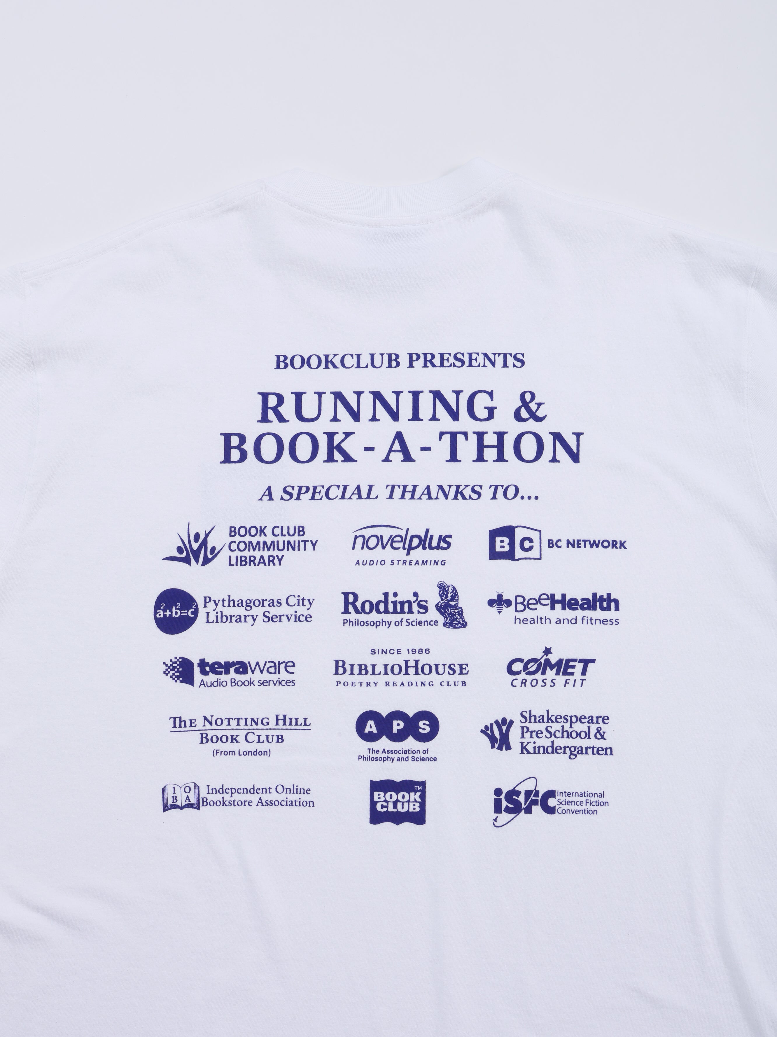 ＜BC#26010＞7oz Cotton Jersey Tube Body S/S Shirt -Book A-Thon~Sponsor Logo~-