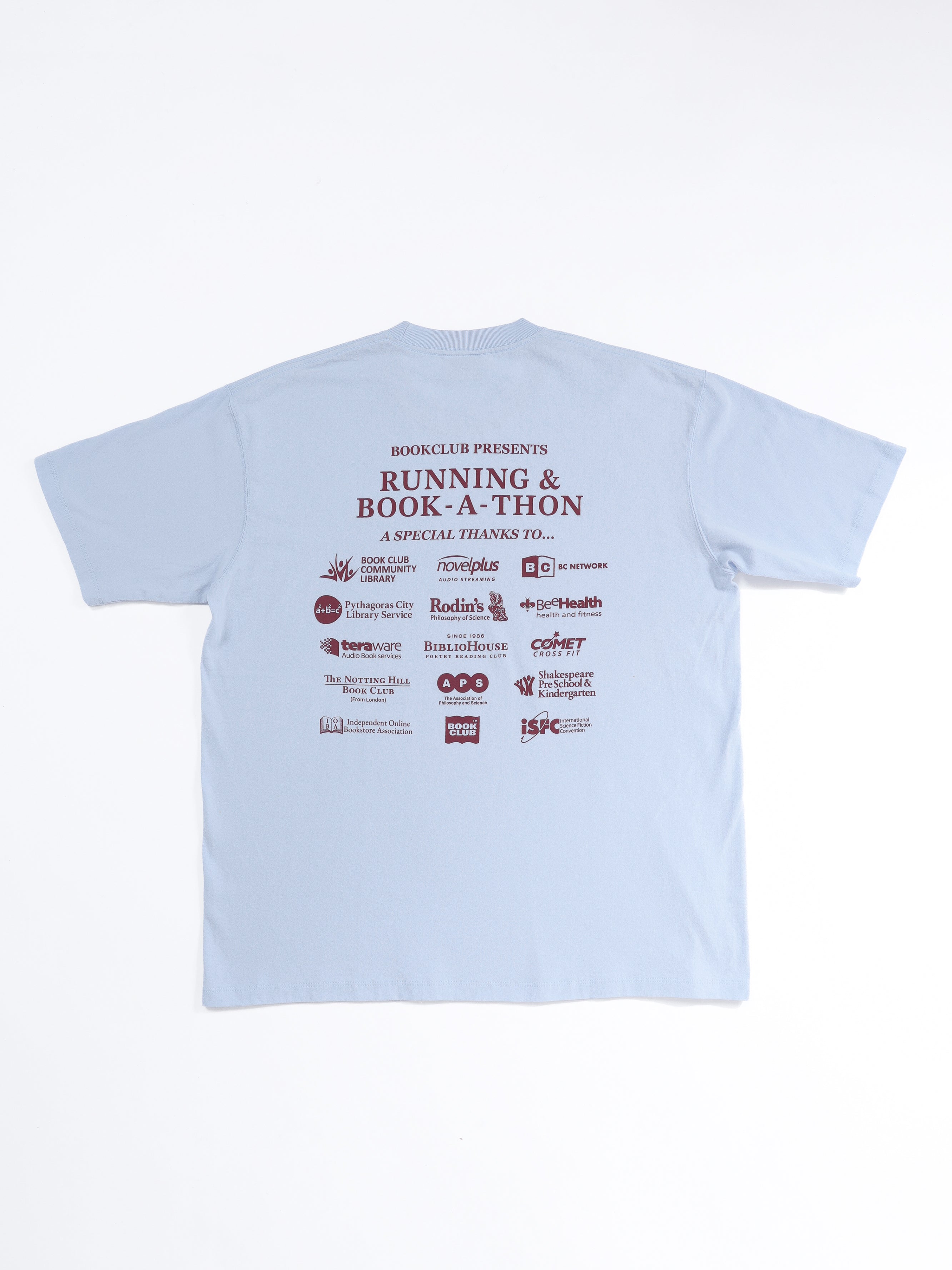 ＜BC#26010＞7oz Cotton Jersey Tube Body S/S Shirt -Book A-Thon~Sponsor Logo~-