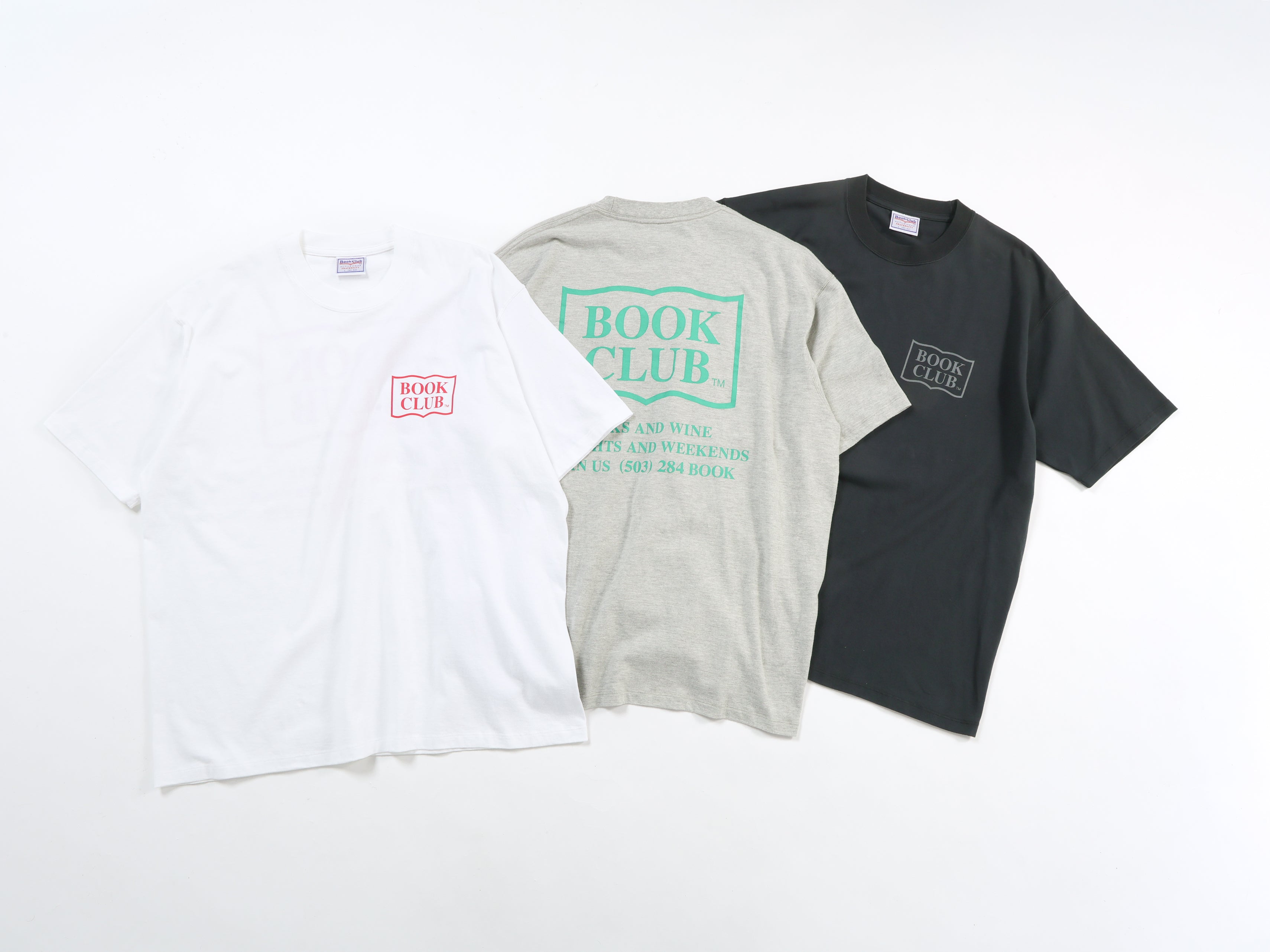 ＜BC#26011＞7oz Cotton Jersey Tube Body S/S Shirt -BOOK CLUB Logo-