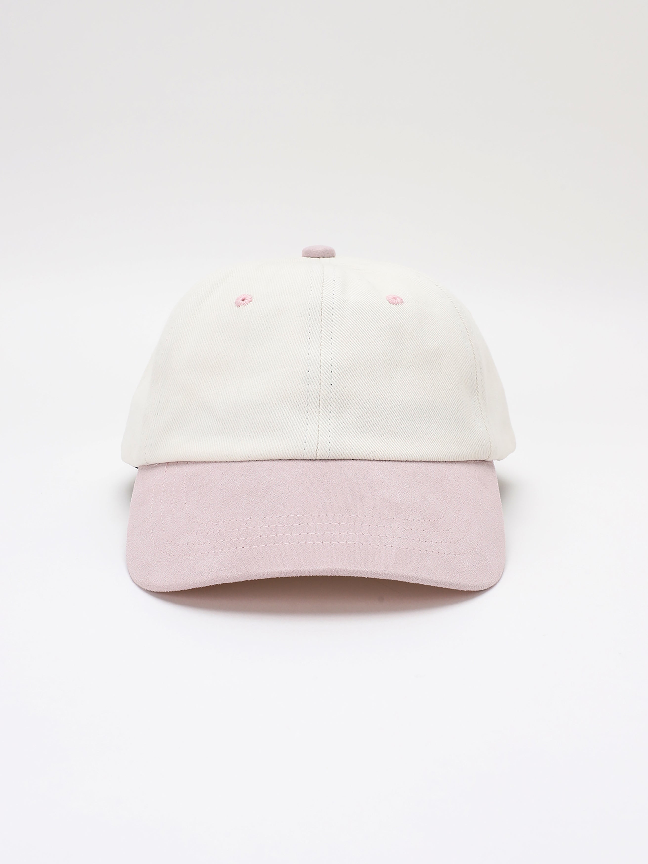 ＜BC#26056＞6Panel Baseball Cap -Faux Suede Brim-
