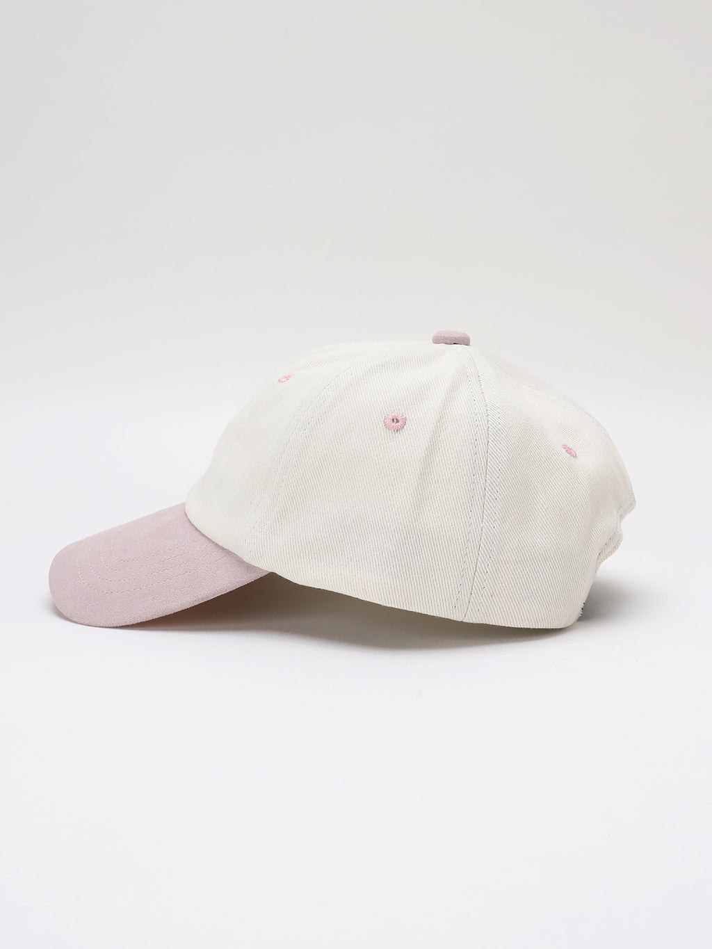 ＜BC#26056＞6Panel Baseball Cap -Faux Suede Brim-
