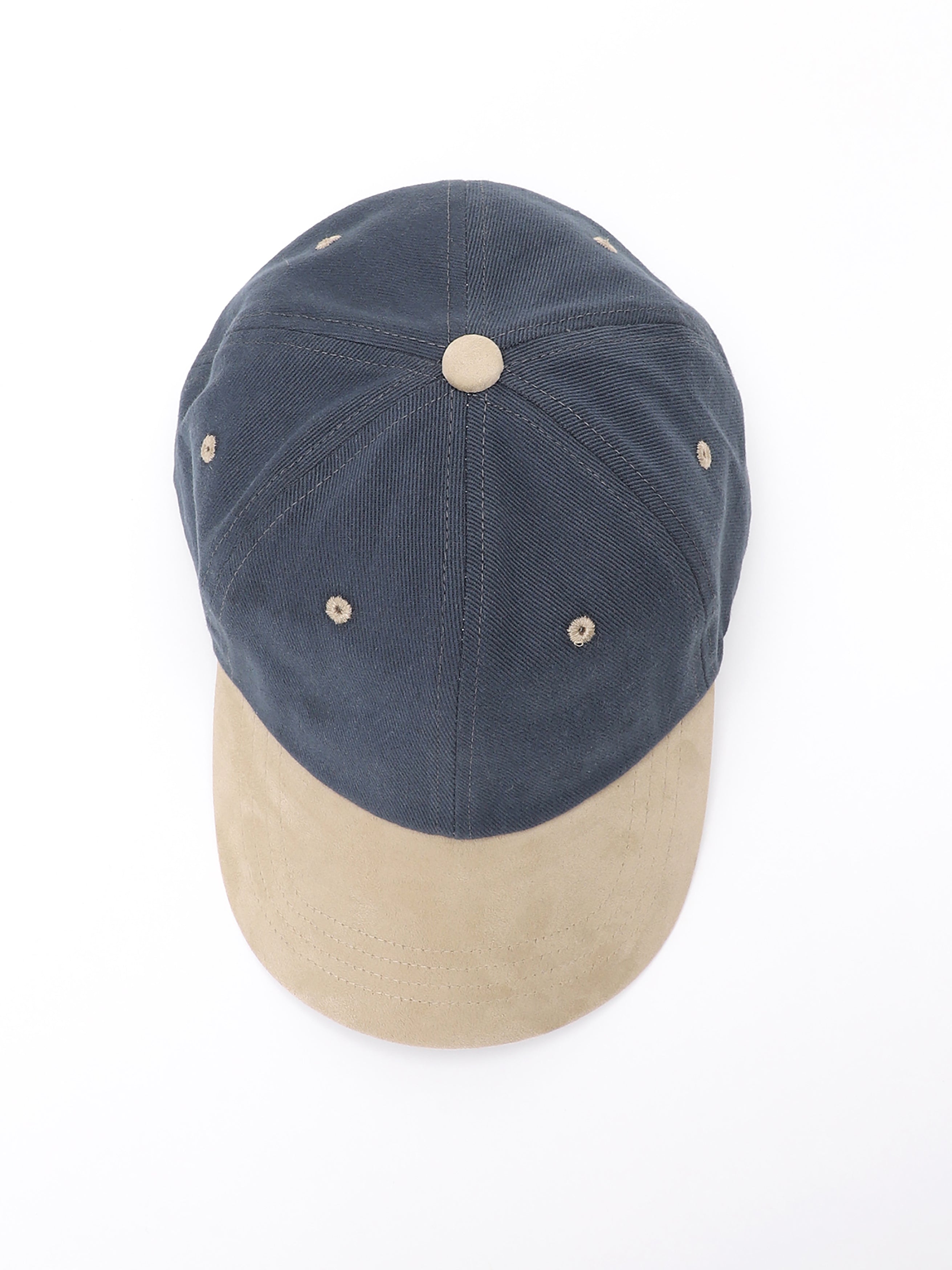 ＜BC#26056＞6Panel Baseball Cap -Faux Suede Brim-