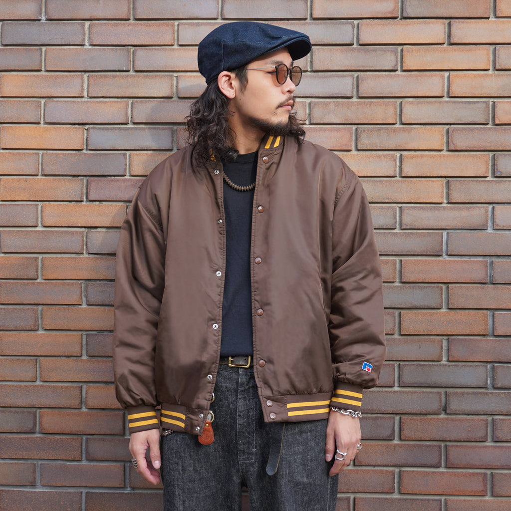 ＜RC-22731＞Nylon Varsity Baseball Jacket
