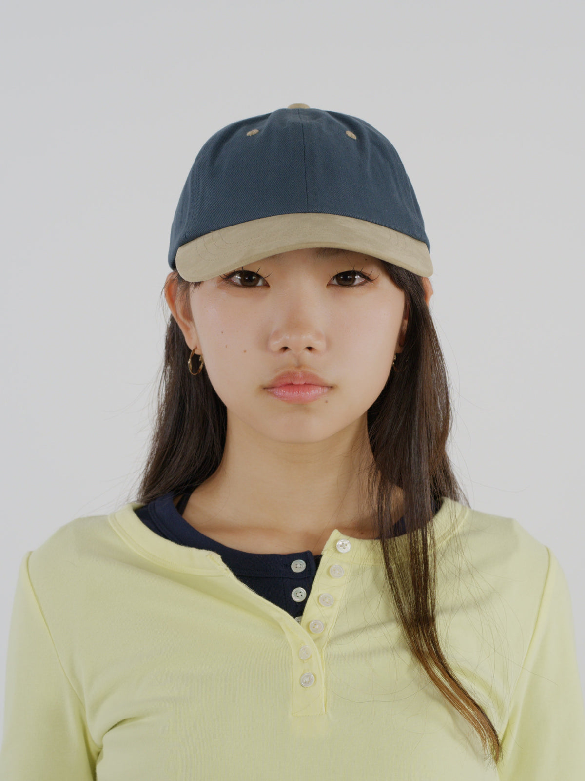 ＜BC#26056＞6Panel Baseball Cap -Faux Suede Brim-