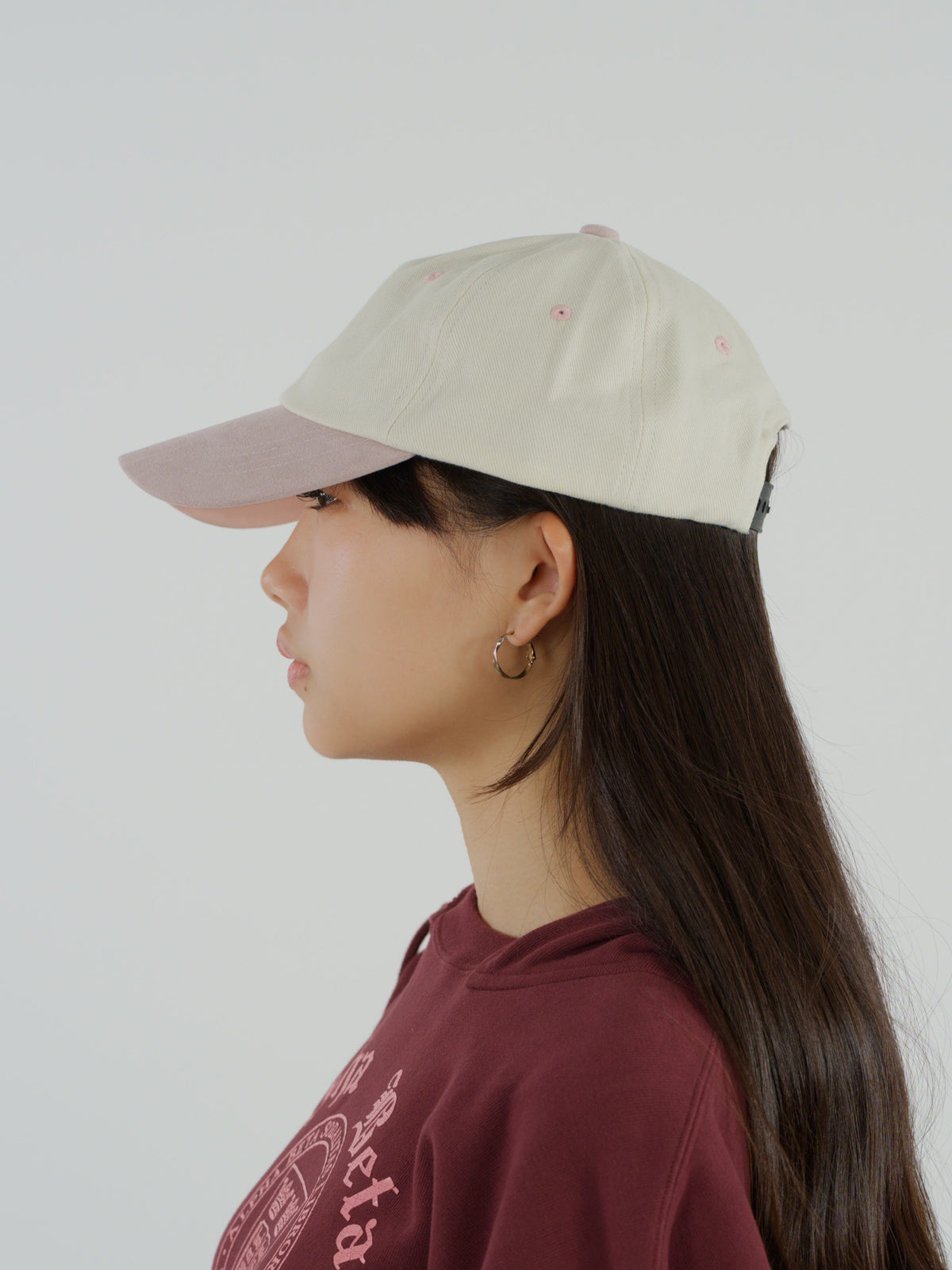 ＜BC#26056＞6Panel Baseball Cap -Faux Suede Brim-