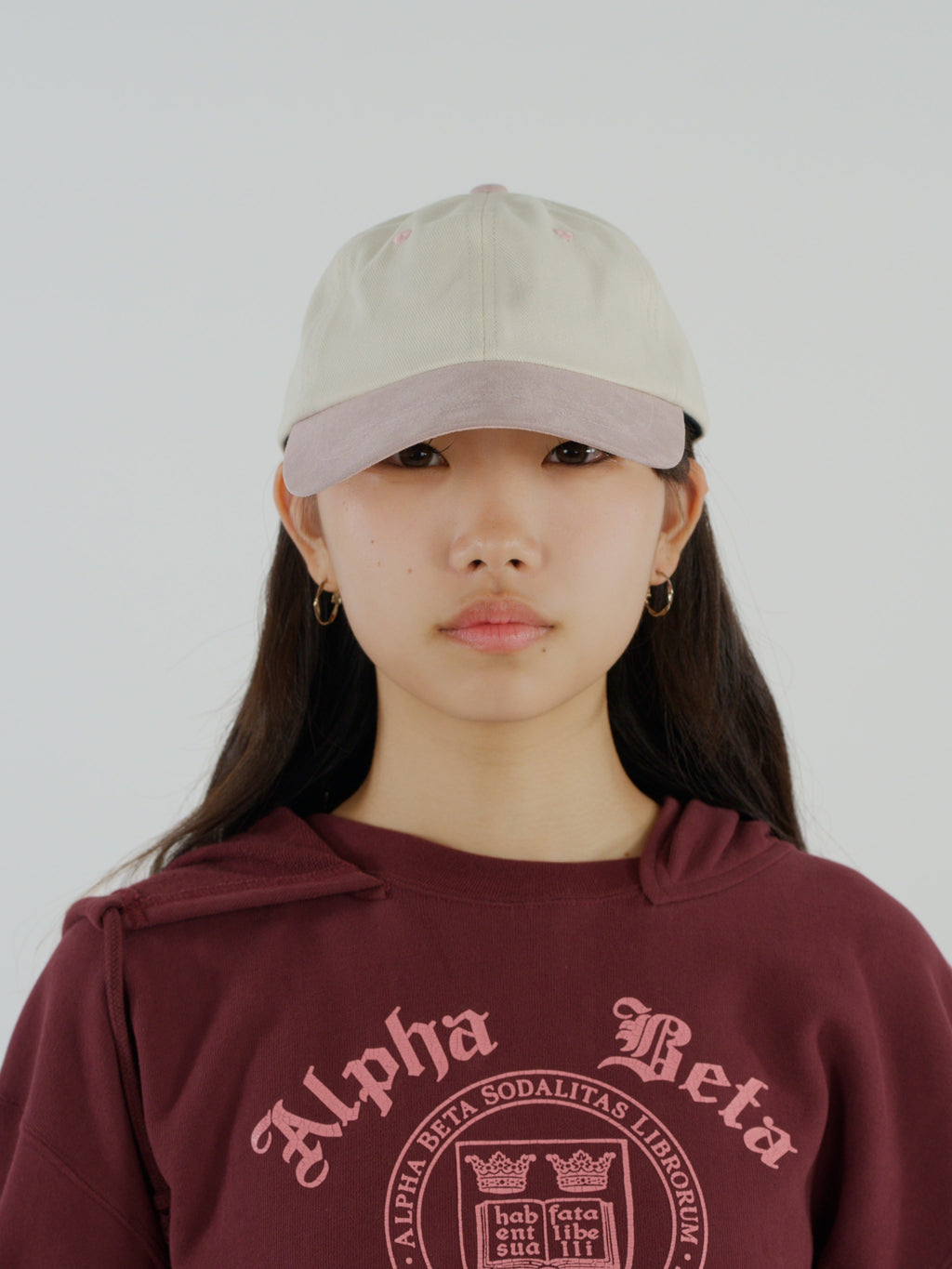 ＜BC#26056＞6Panel Baseball Cap -Faux Suede Brim-