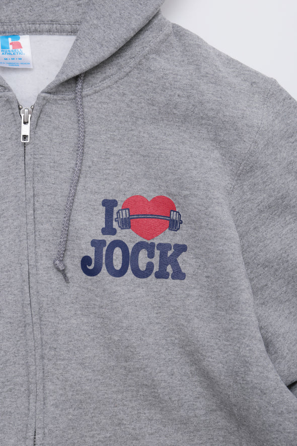 JOCK ZIP HOODIE -CLASS ROOM COLLECTION〈RC-24692EC〉-RUSSELL ATHLETIC-