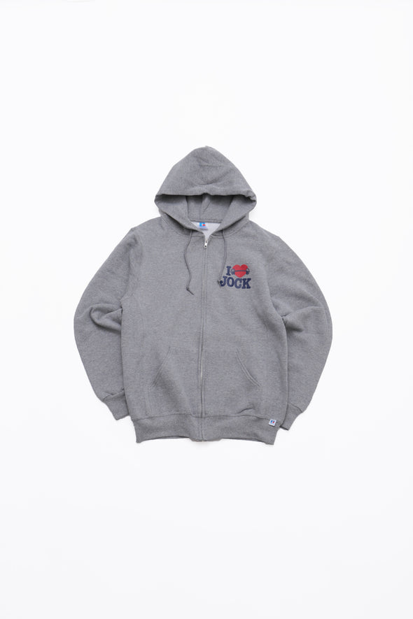 JOCK ZIP HOODIE -CLASS ROOM COLLECTION〈RC-24692EC〉-RUSSELL ATHLETIC-