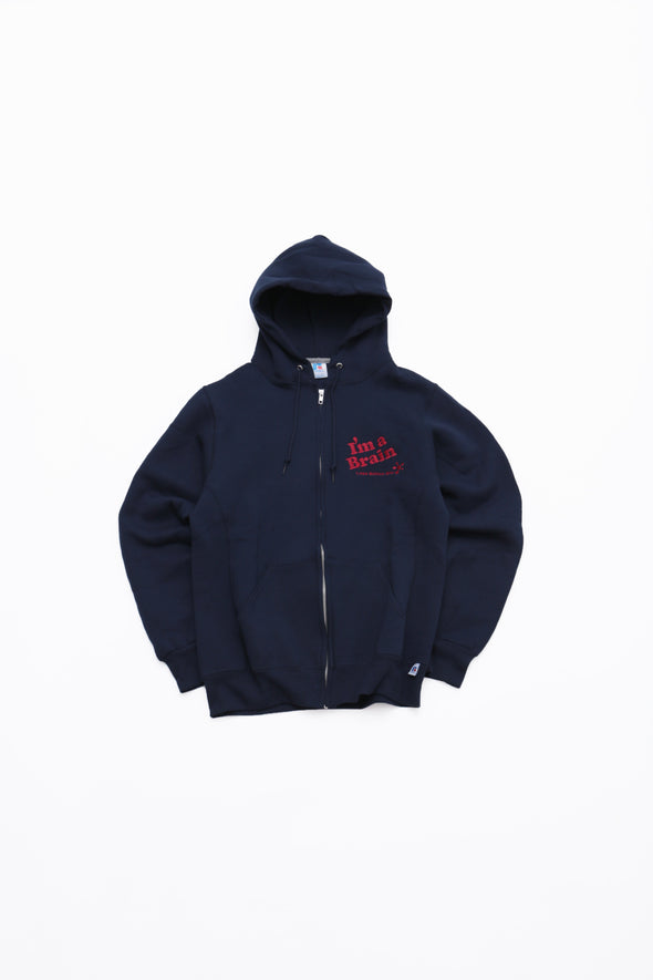 BRAIN ZIP HOODIE -CLASS ROOM COLLECTION〈RC-24694EC〉-RUSSELL ATHLETIC-