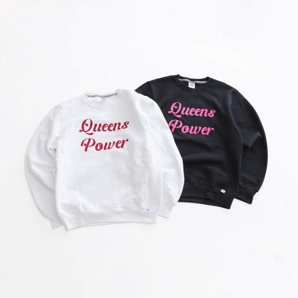 QUEENBEE CREW SWEAT-CLASS ROOM COLLECTION〈RC-24690EC〉-RUSSELL ATHLETIC-