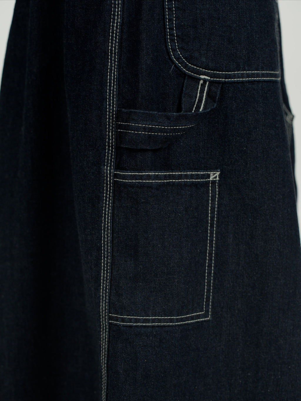 ＜GHI#26558W＞11.5oz Cotton Denim Painter Skirt 'CARPENTER'