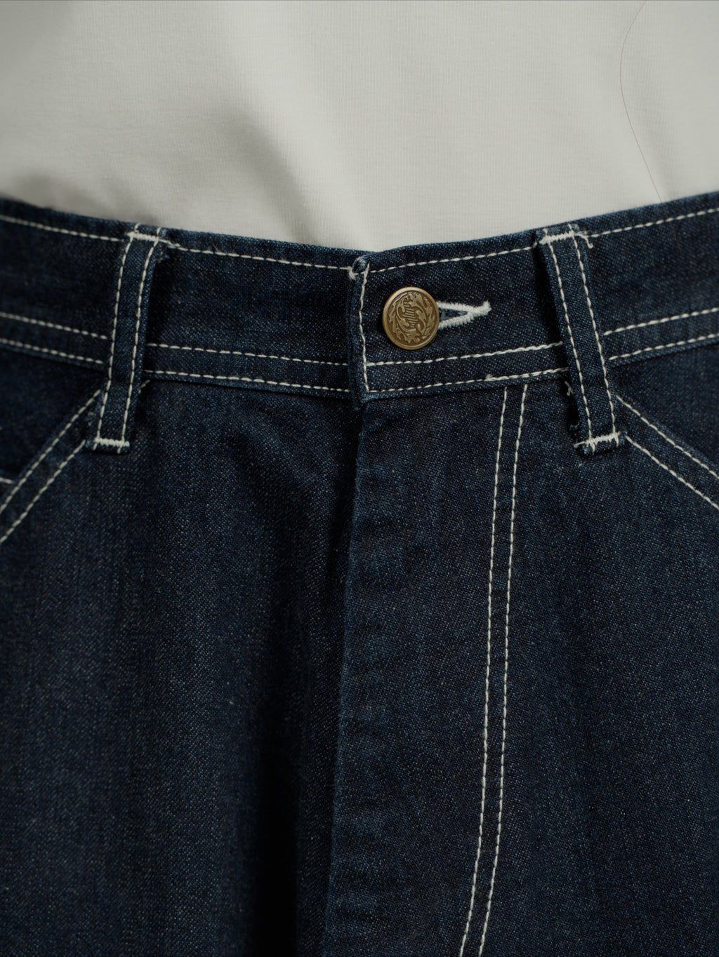 ＜GHI#26558W＞11.5oz Cotton Denim Painter Skirt 'CARPENTER'