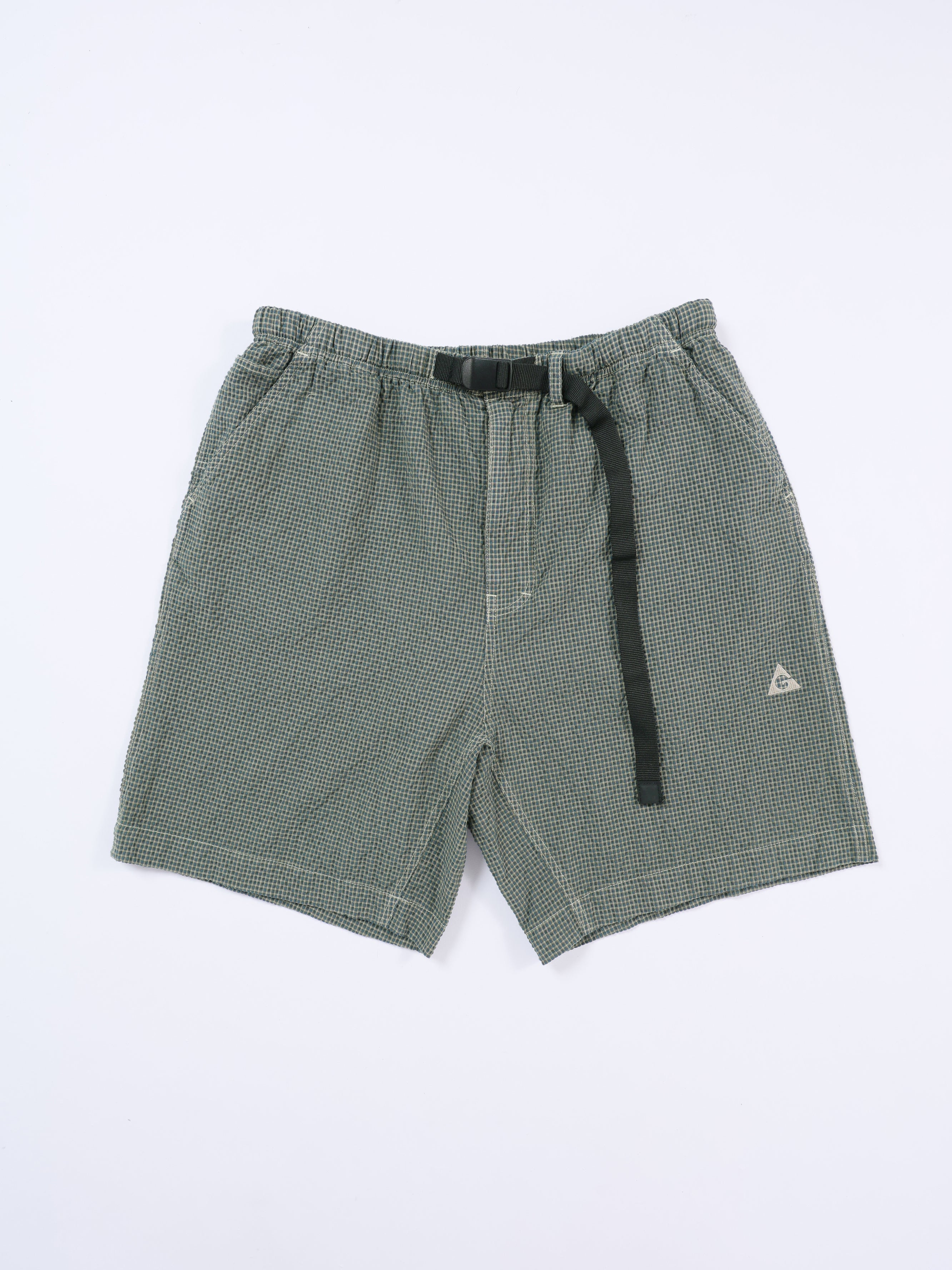 ＜GRC#26050＞Garment Dyed Seersucker Shorts