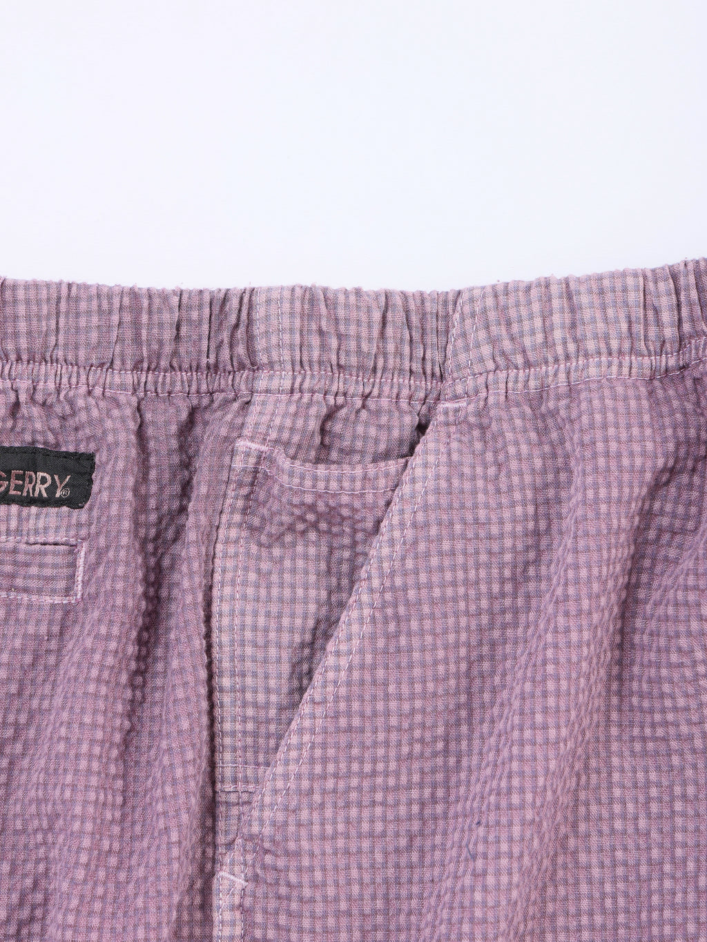 ＜GRC#26050＞Garment Dyed Seersucker Shorts