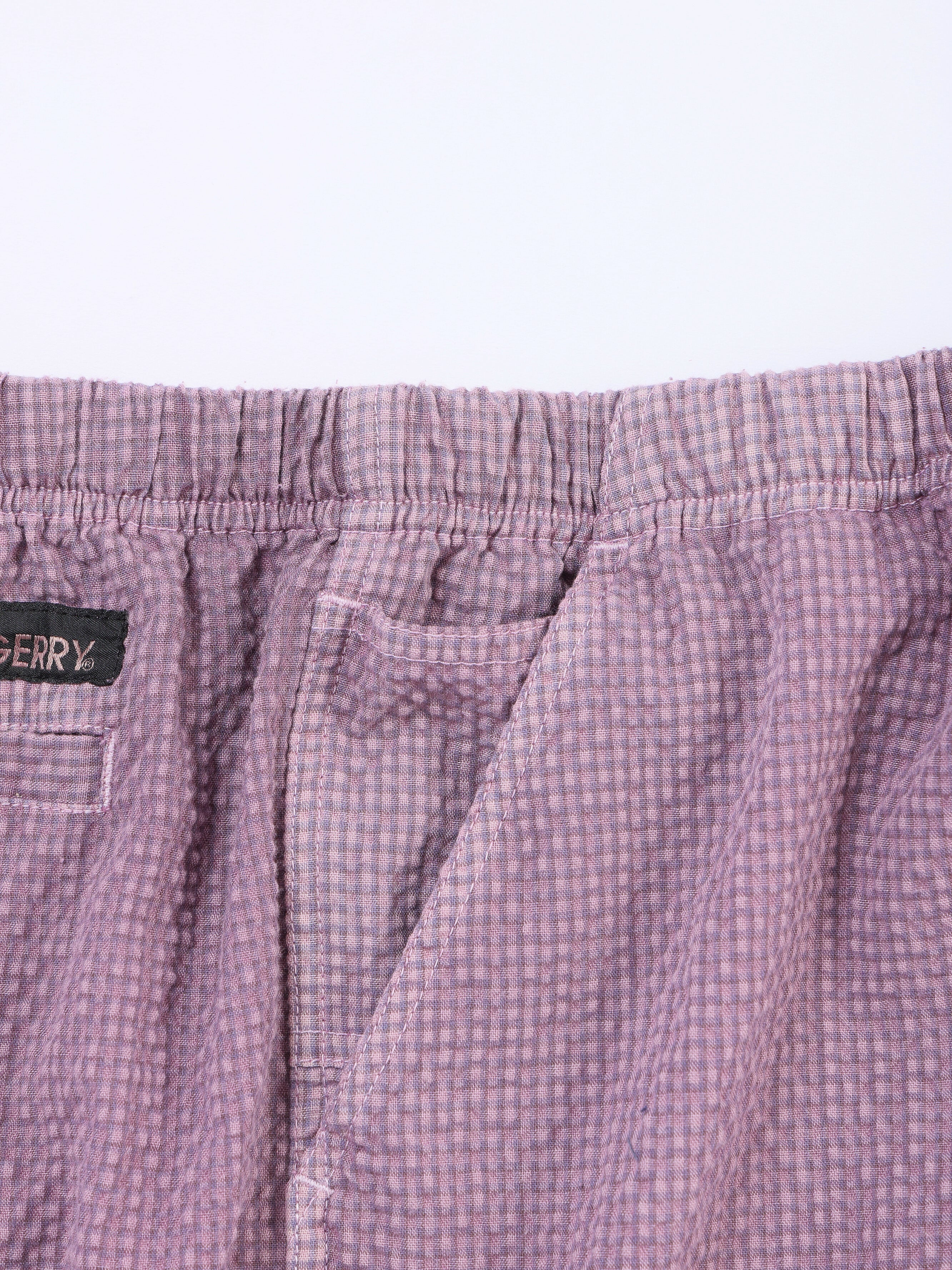 ＜GRC#26050＞Garment Dyed Seersucker Shorts