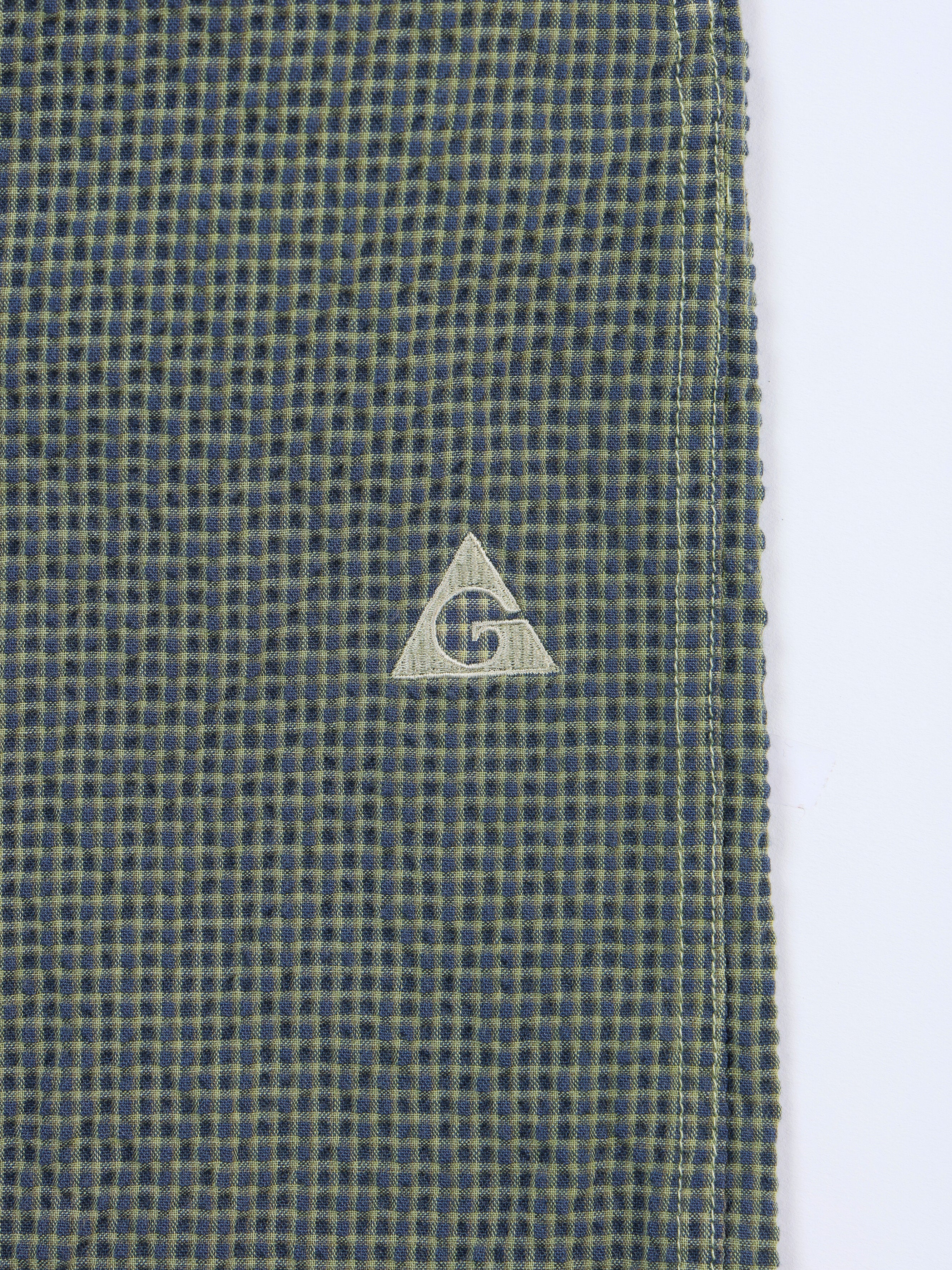 ＜GRC#26050＞Garment Dyed Seersucker Shorts