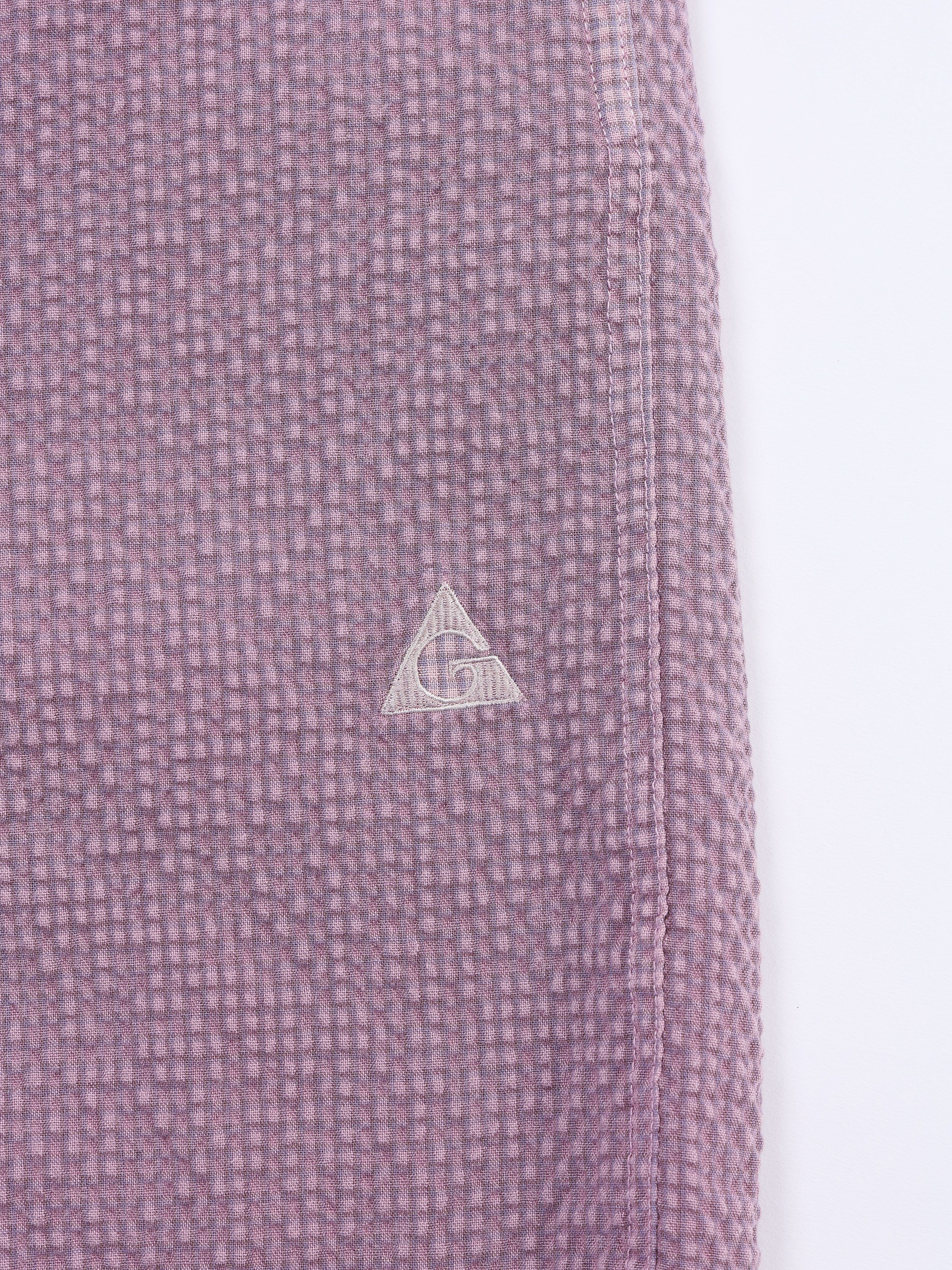 ＜GRC#26050＞Garment Dyed Seersucker Shorts