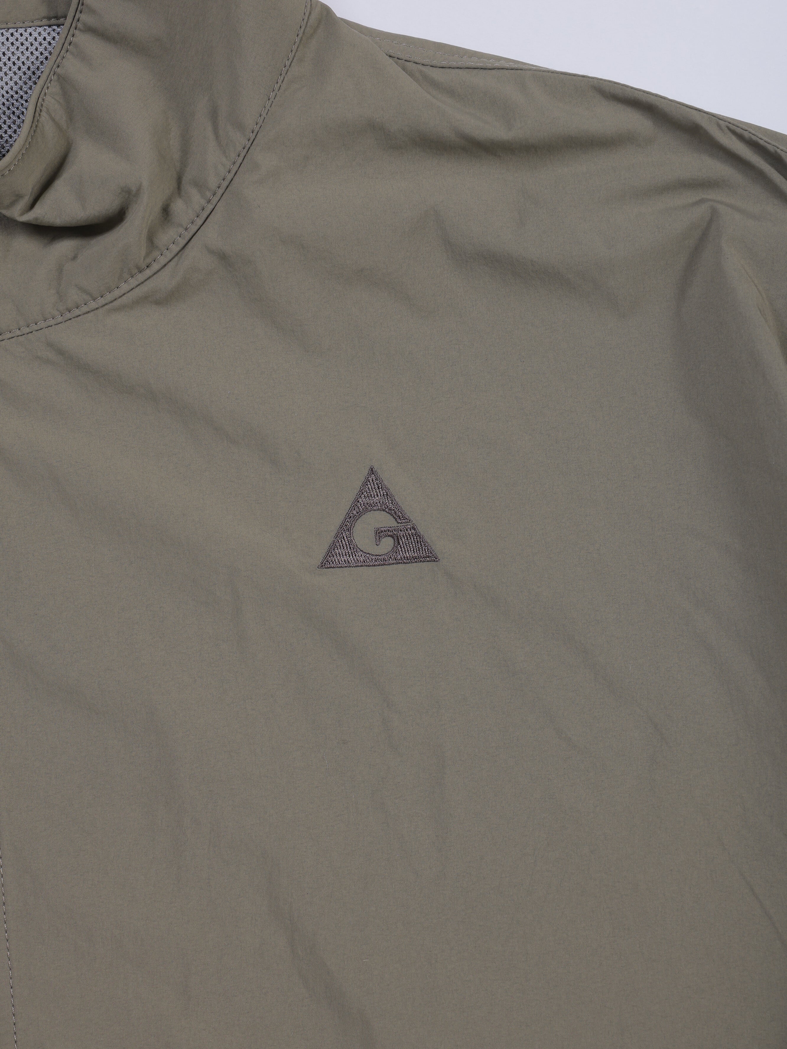 ＜GRJ#26031＞Nylon Taffeta 1/2 Zip Jumper